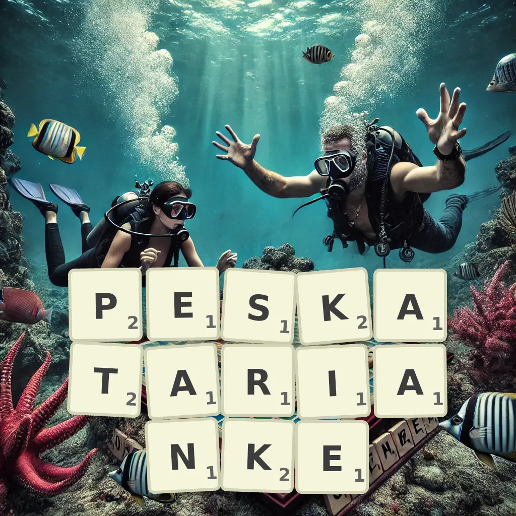 Słowa z liter PESKATARIANKĘ