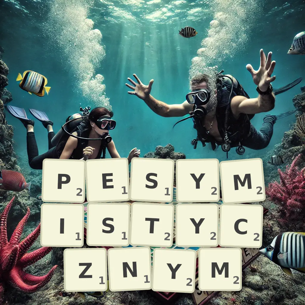 Słowa z liter PESYMISTYCZNYM