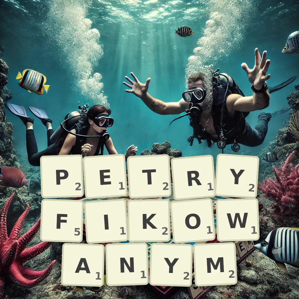 Słowa z liter PETRYFIKOWANYM