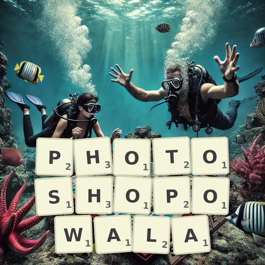 Słowa z liter PHOTOSHOPOWAŁA