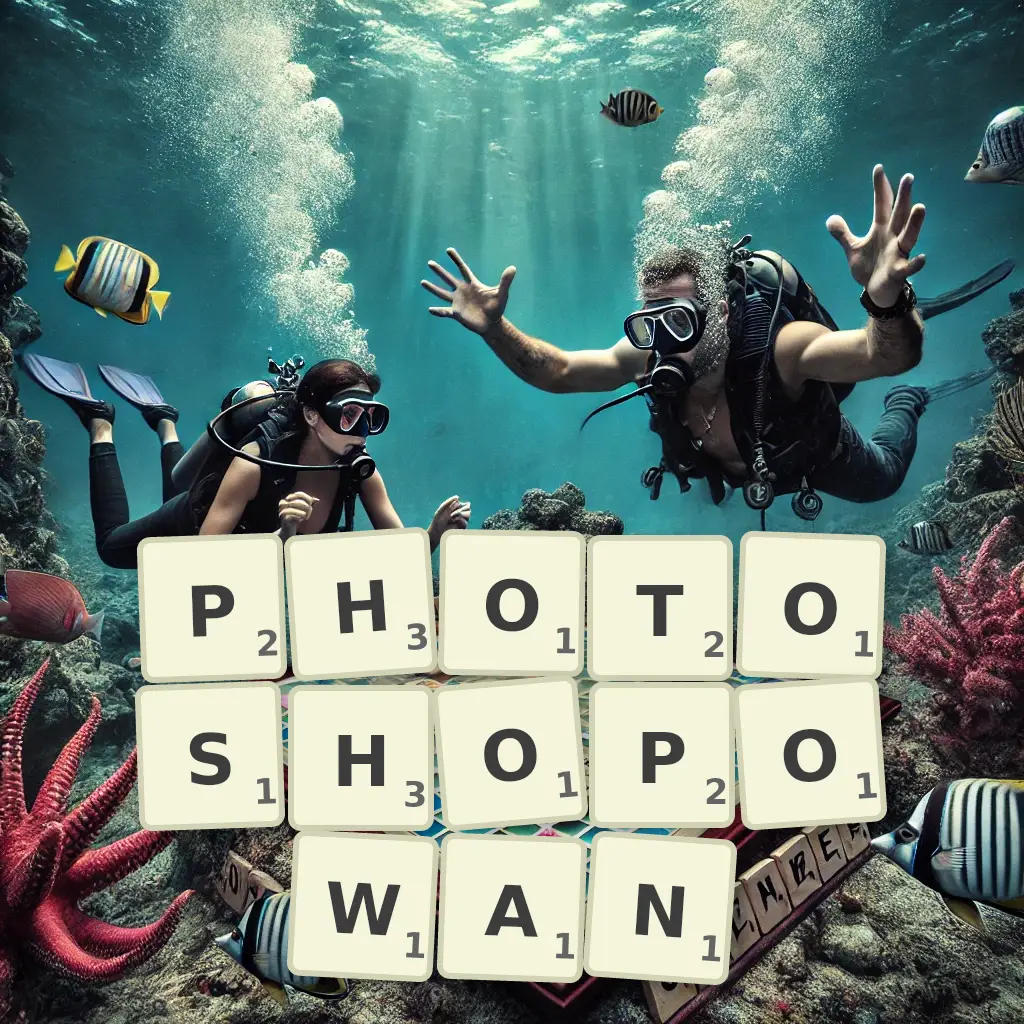 Słowa z liter PHOTOSHOPOWAŃ