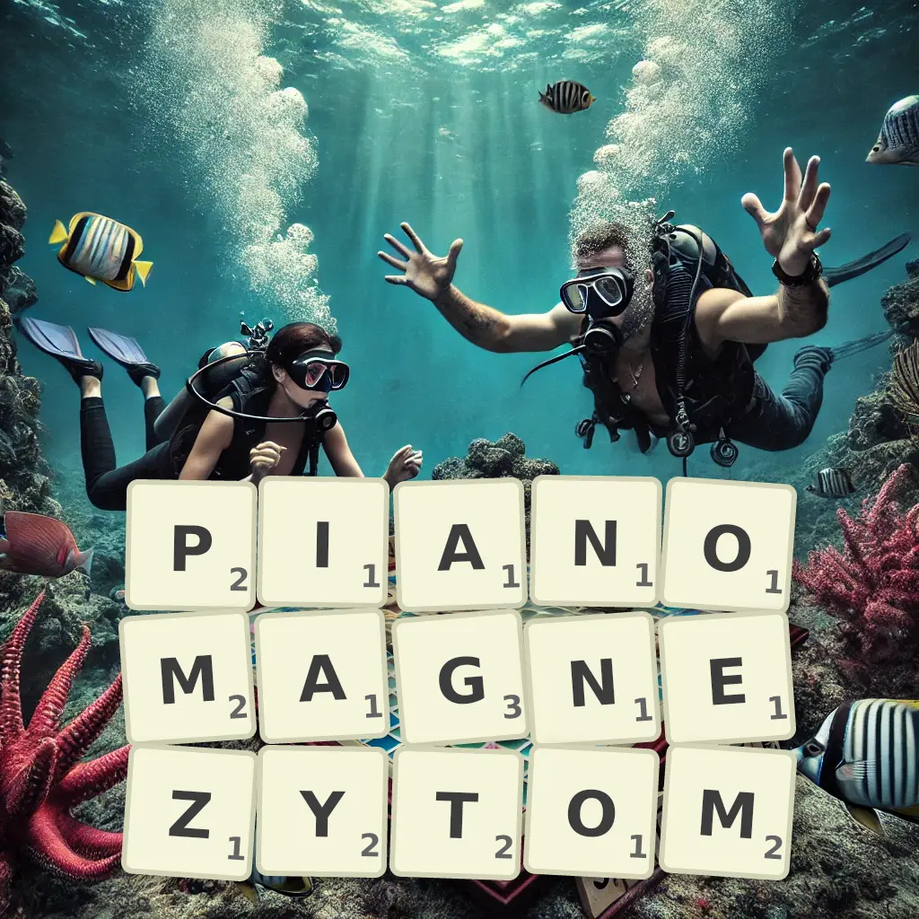 Słowa z liter PIANOMAGNEZYTOM