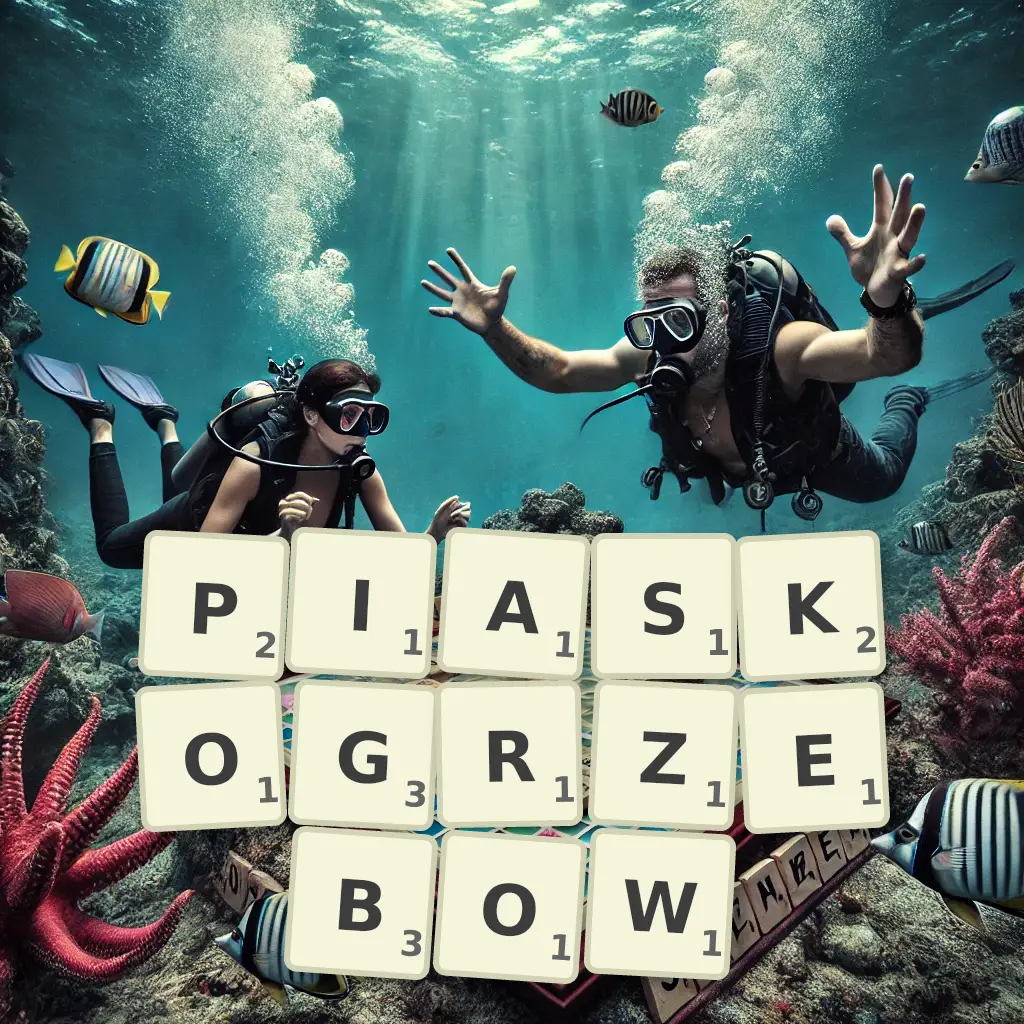 Słowa z liter PIASKOGRZEBÓW