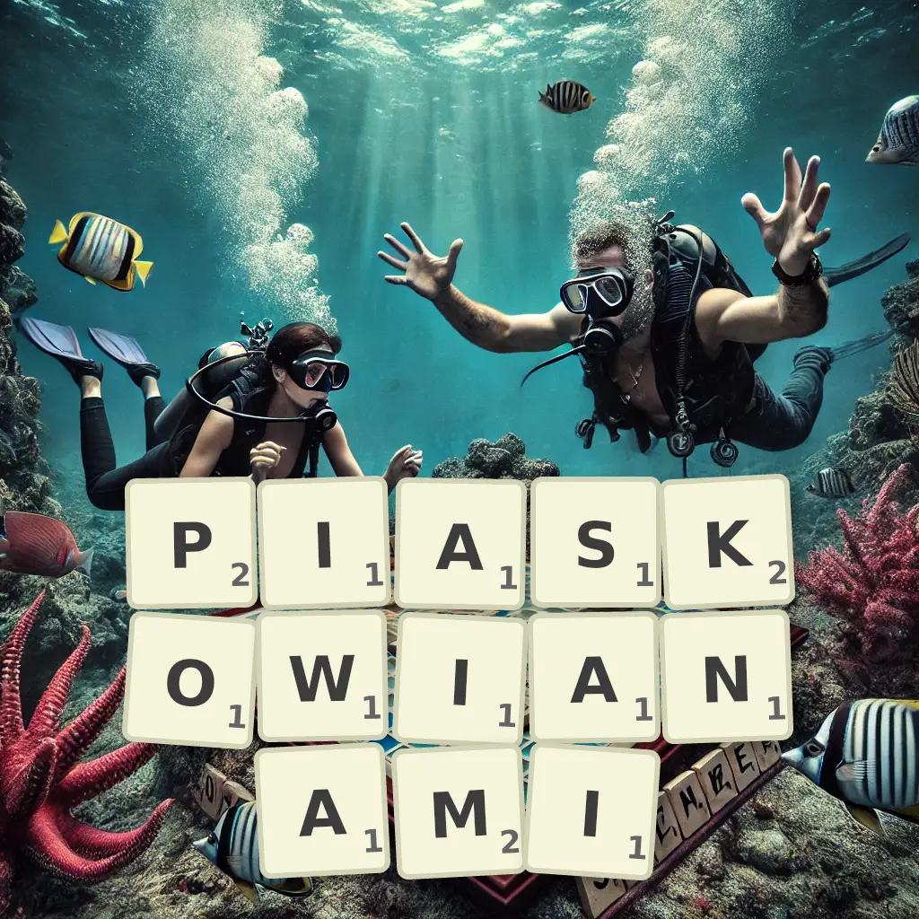 Słowa z liter PIASKOWIANAMI