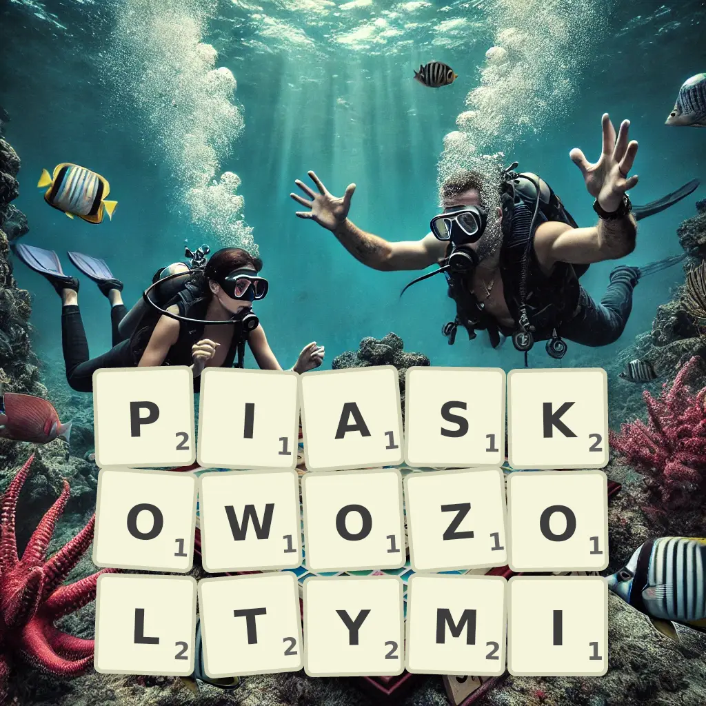 Słowa z liter PIASKOWOŻÓŁTYMI
