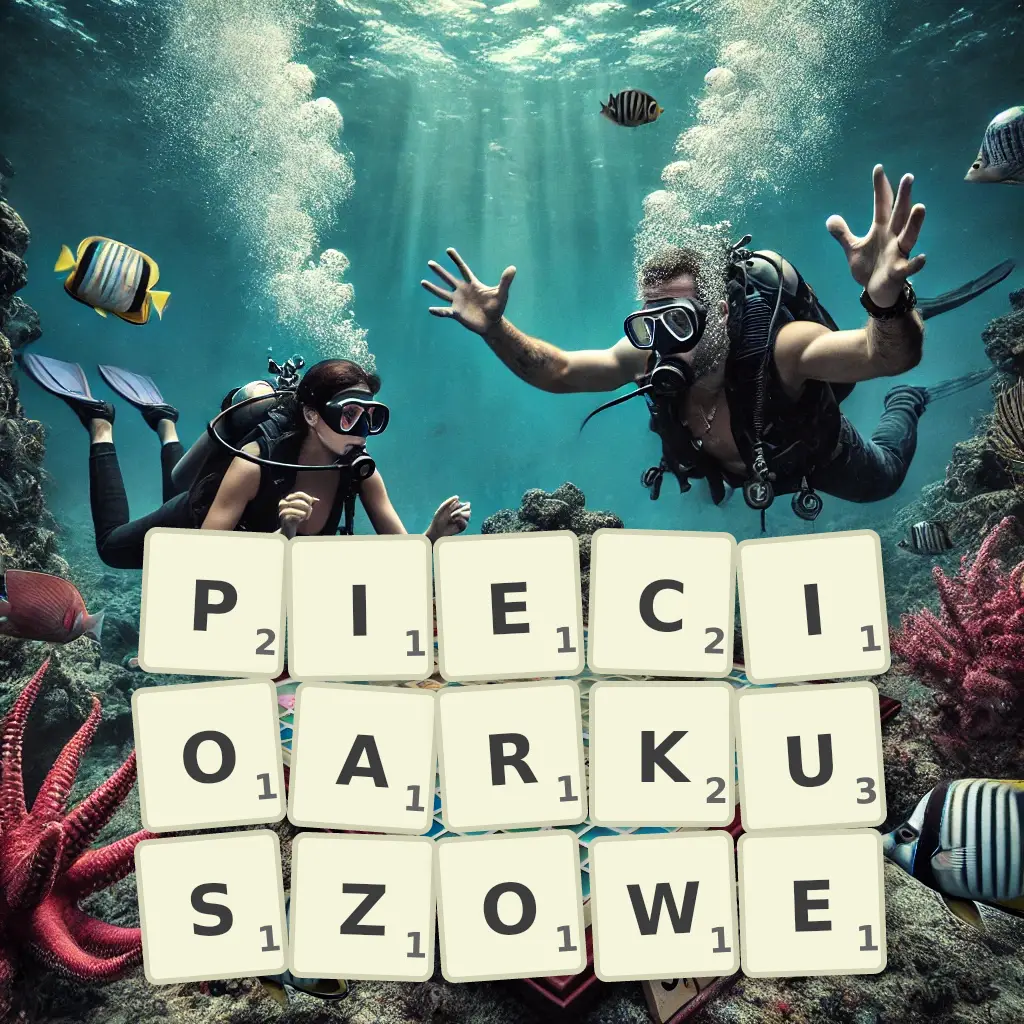 Słowa z liter PIĘCIOARKUSZOWE