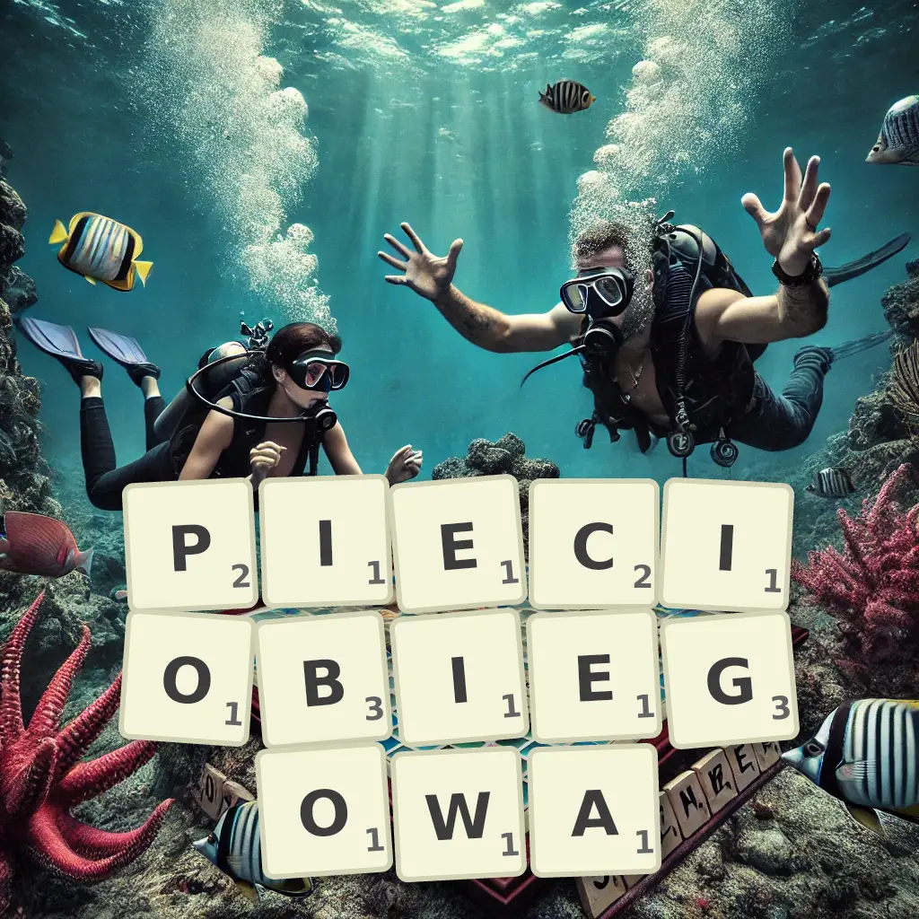 Słowa z liter PIĘCIOBIEGOWĄ