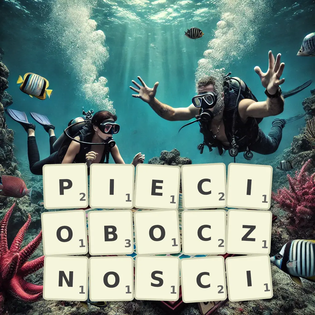 Słowa z liter PIĘCIOBOCZNOŚCI