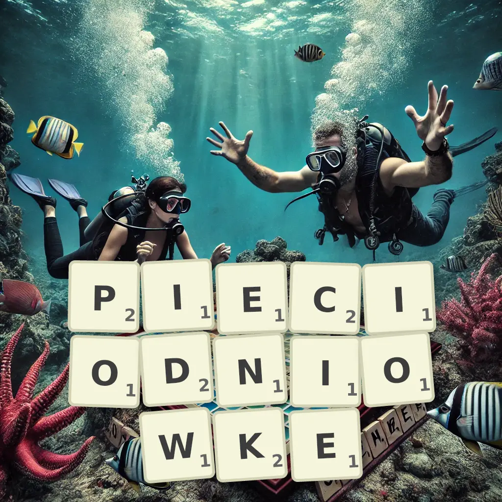 Słowa z liter PIĘCIODNIÓWKĘ