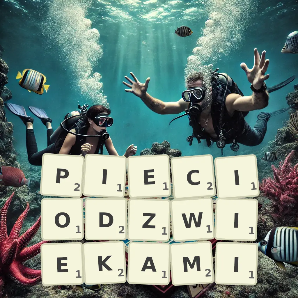 Słowa z liter PIĘCIODŹWIĘKAMI