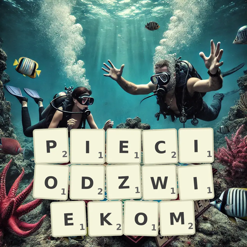 Słowa z liter PIĘCIODŹWIĘKOM