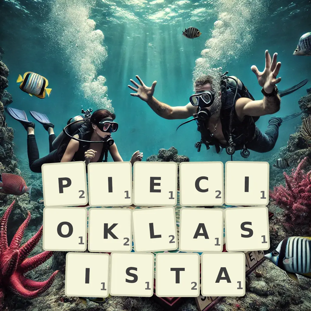 Słowa z liter PIĘCIOKLASISTĄ