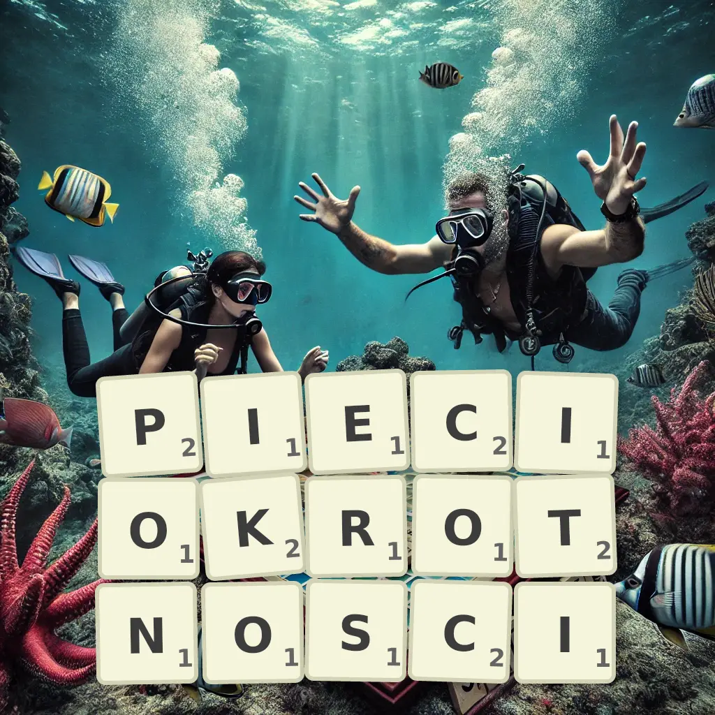 Słowa z liter PIĘCIOKROTNOŚCI