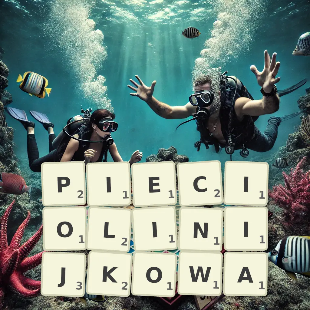 Słowa z liter PIĘCIOLINIJKOWĄ