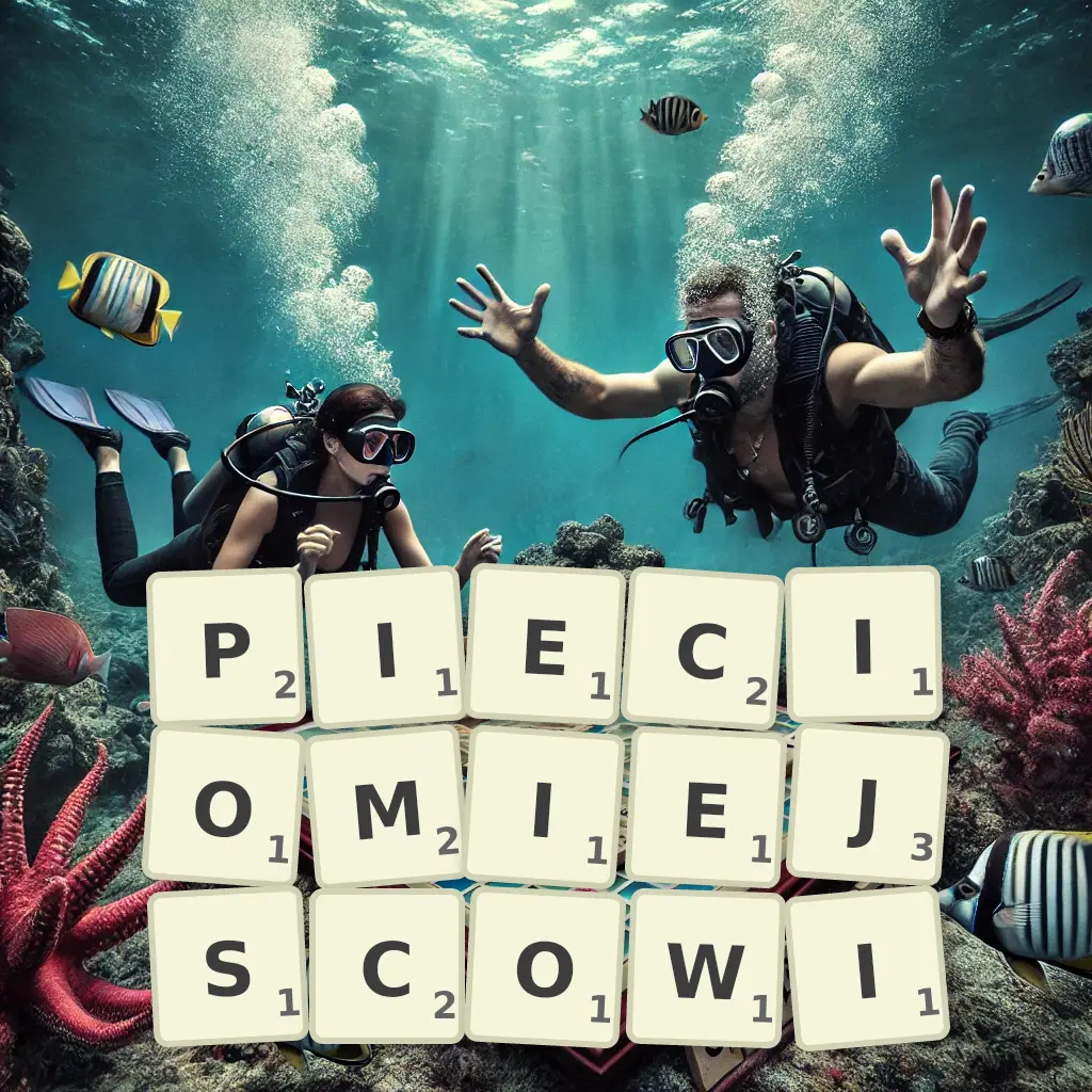 Słowa z liter PIĘCIOMIEJSCOWI