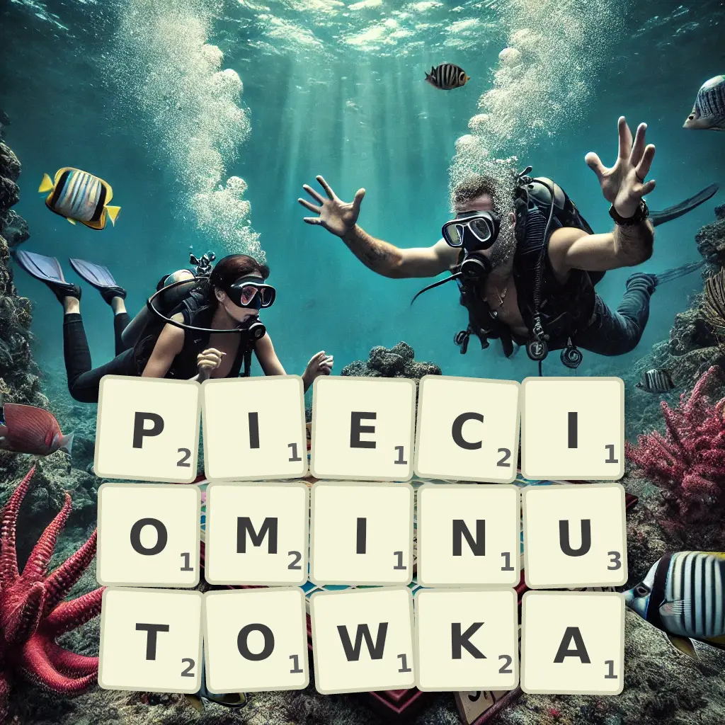 Słowa z liter PIĘCIOMINUTÓWKĄ
