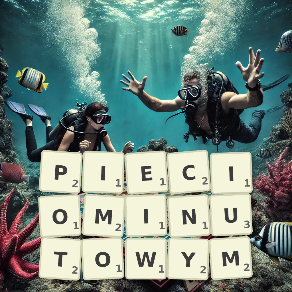 Słowa z liter PIĘCIOMINUTOWYM