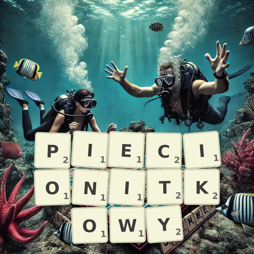 Słowa z liter PIĘCIONITKOWY