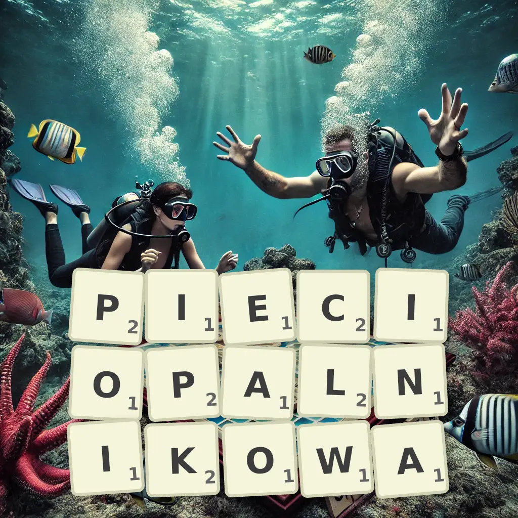 Słowa z liter PIĘCIOPALNIKOWĄ