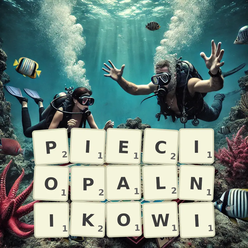 Słowa z liter PIĘCIOPALNIKOWI