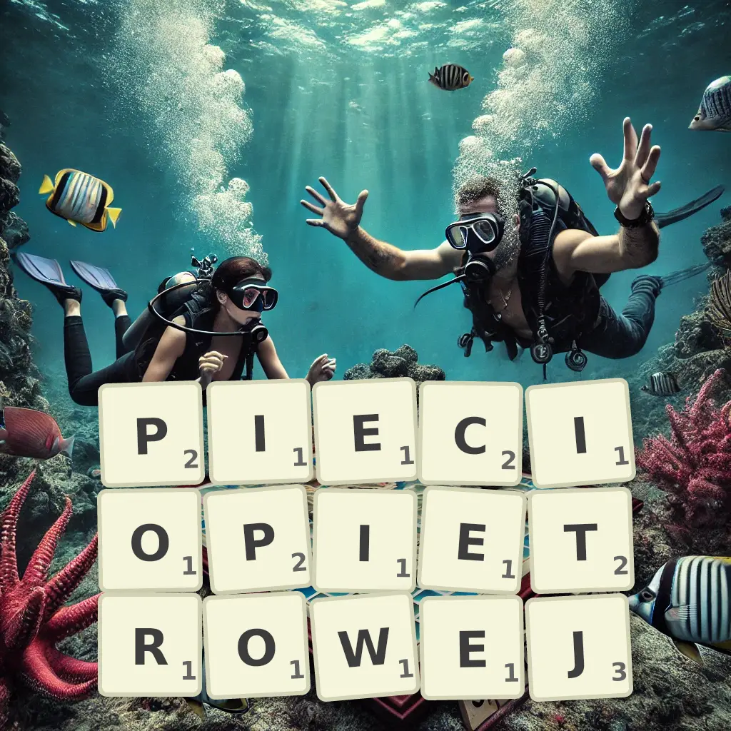 Słowa z liter PIĘCIOPIĘTROWEJ
