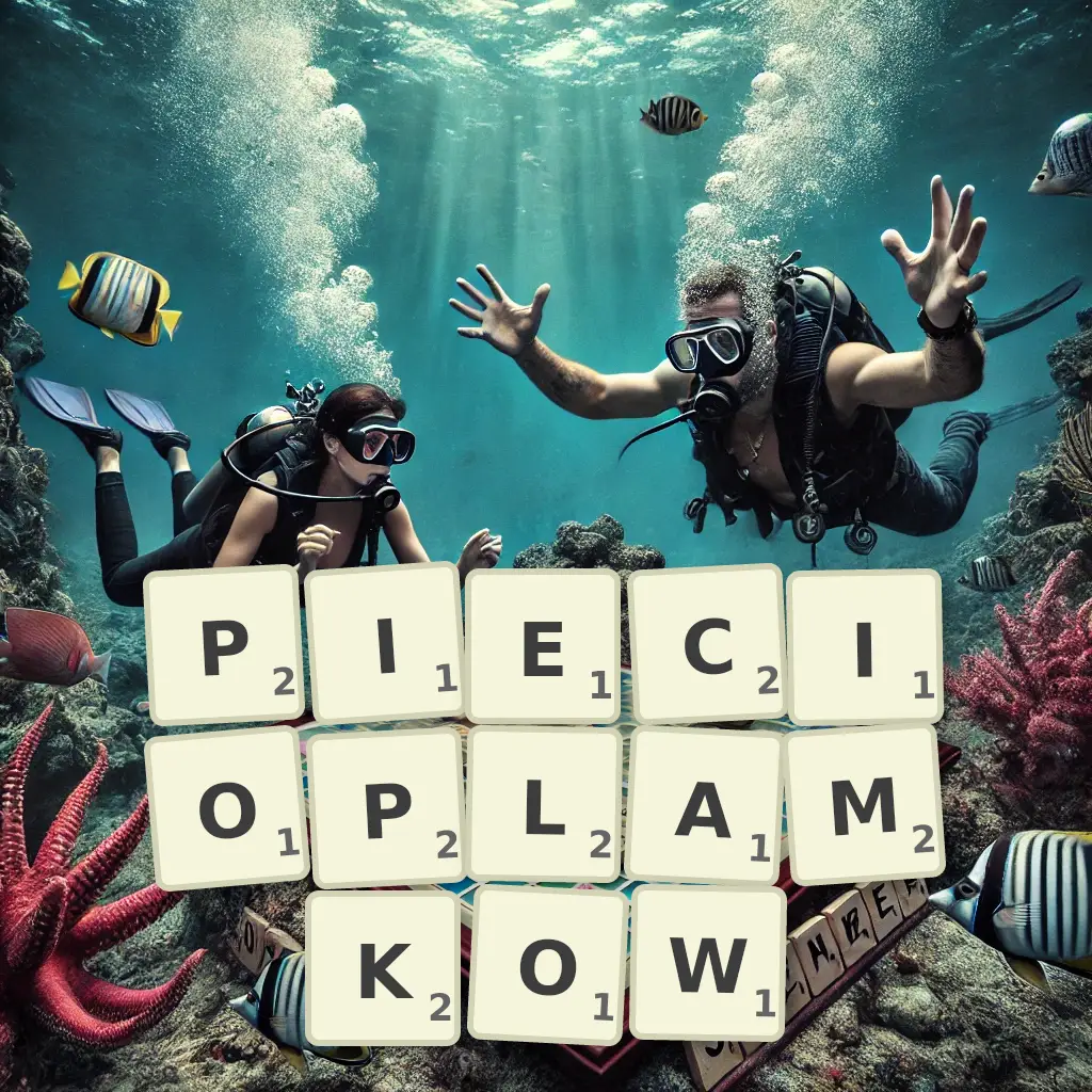 Słowa z liter PIĘCIOPLAMKÓW