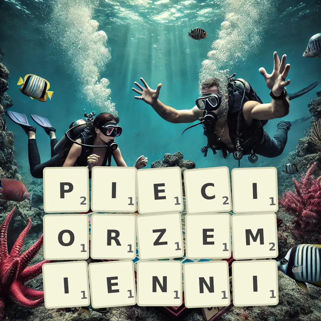 Słowa z liter PIĘCIORZEMIENNI