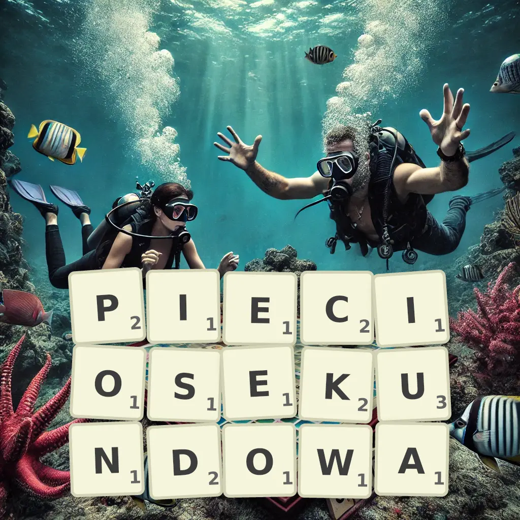 Słowa z liter PIĘCIOSEKUNDOWĄ