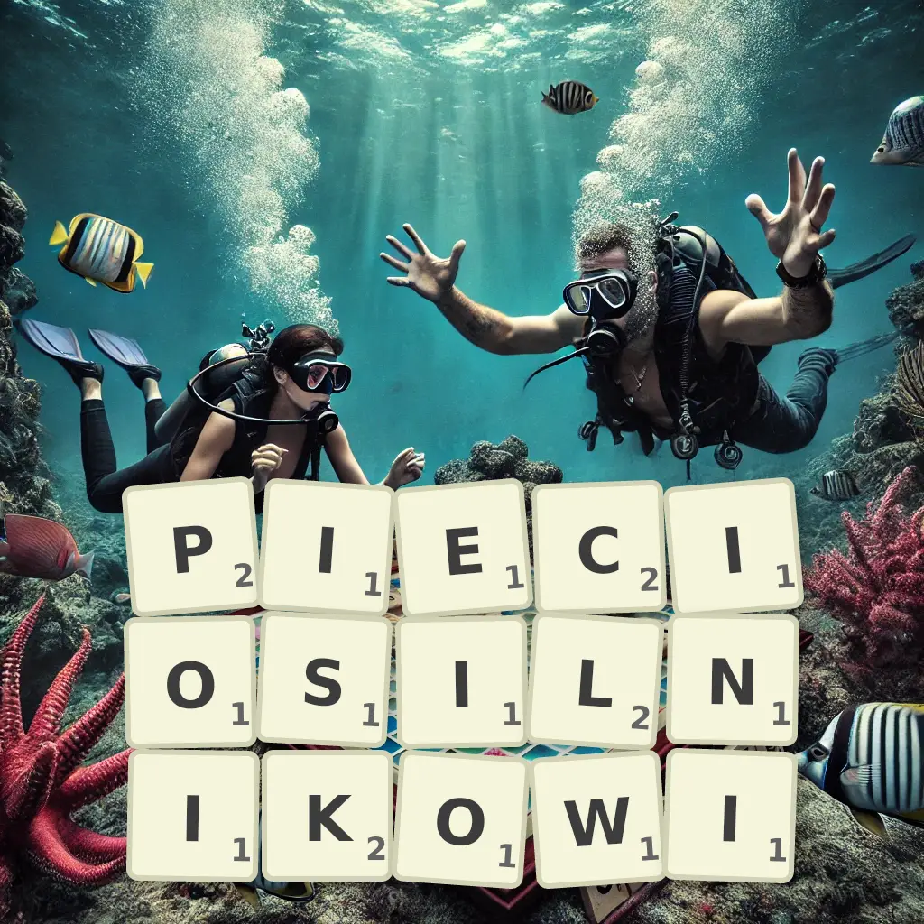 Słowa z liter PIĘCIOSILNIKOWI