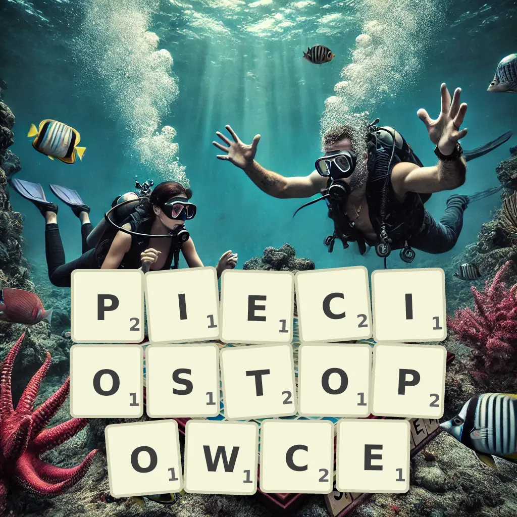 Słowa z liter PIĘCIOSTOPOWCE