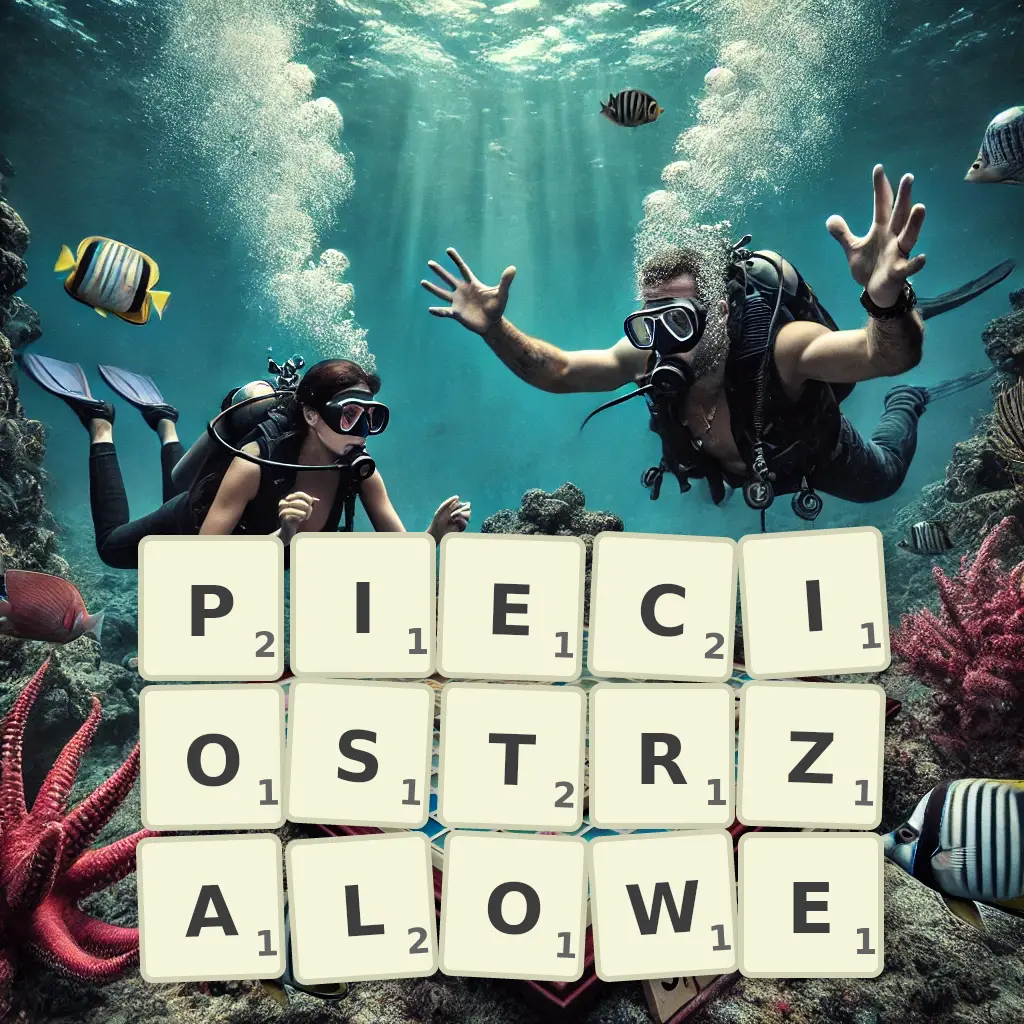 Słowa z liter PIĘCIOSTRZAŁOWE
