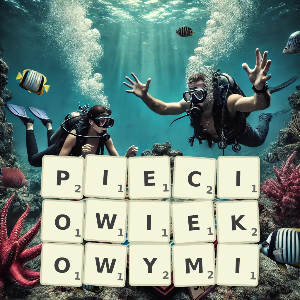 Słowa z liter PIĘCIOWIEKOWYMI