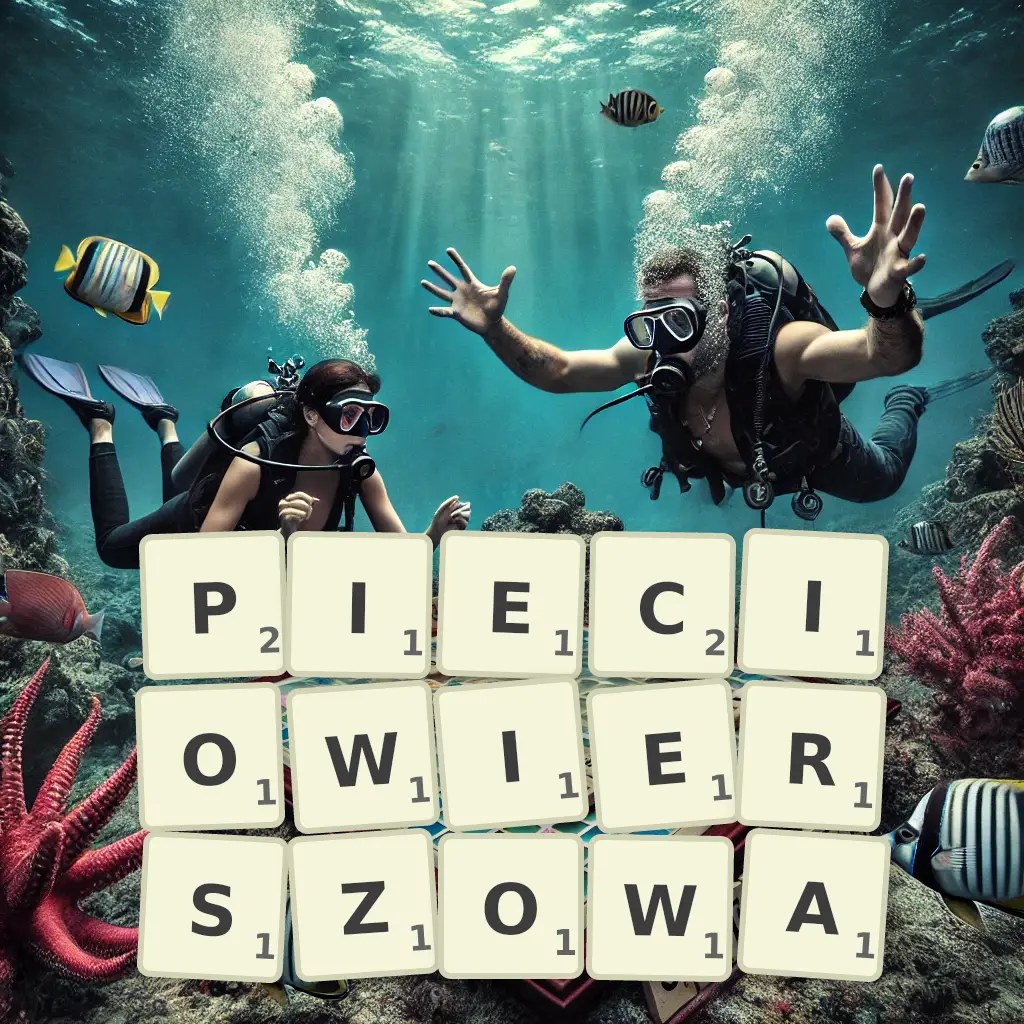 Słowa z liter PIĘCIOWIERSZOWĄ