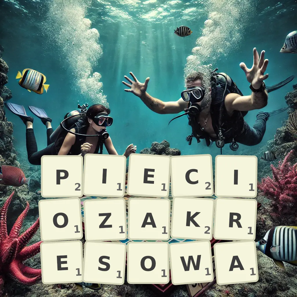 Słowa z liter PIĘCIOZAKRESOWĄ