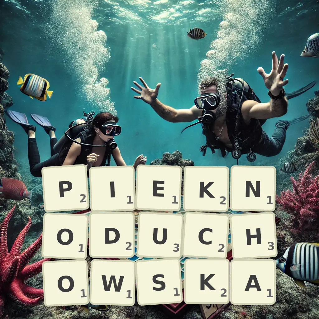 Słowa z liter PIĘKNODUCHOWSKĄ