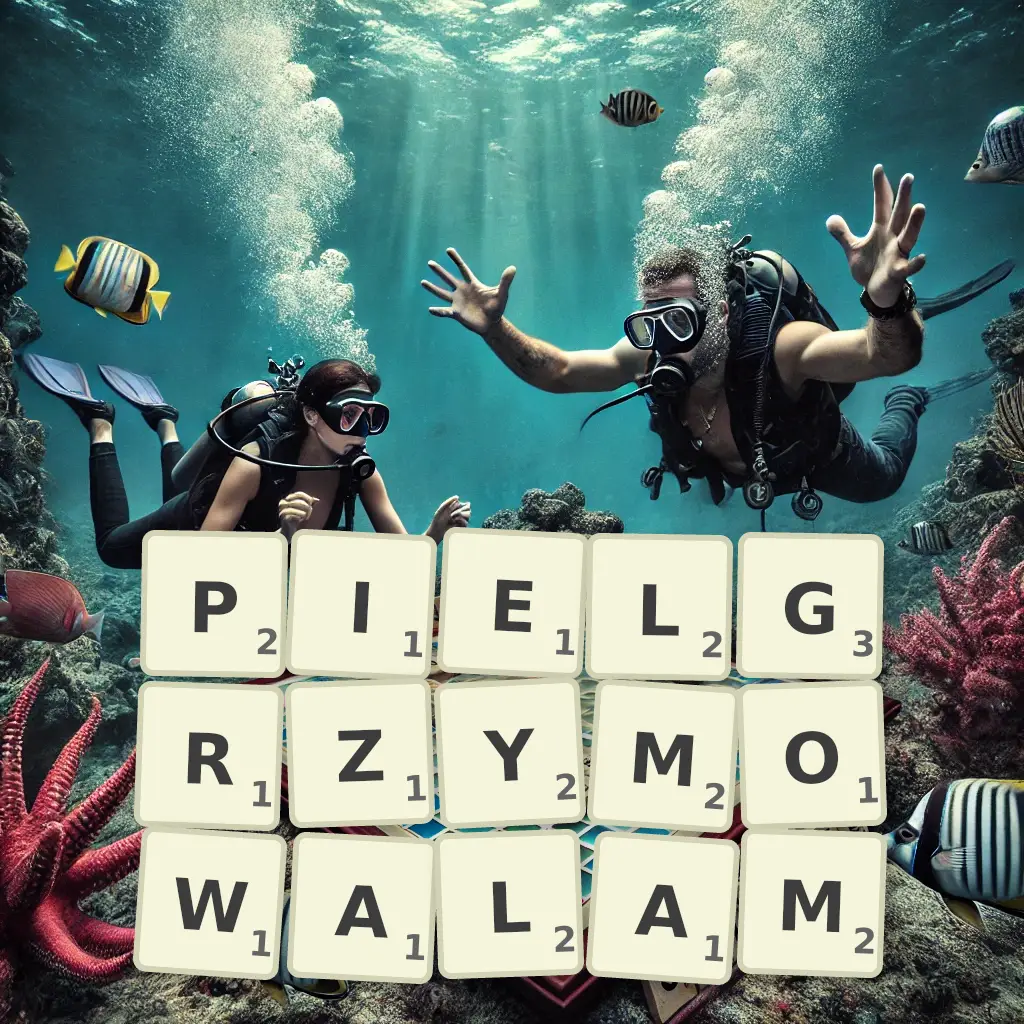 Słowa z liter PIELGRZYMOWAŁAM
