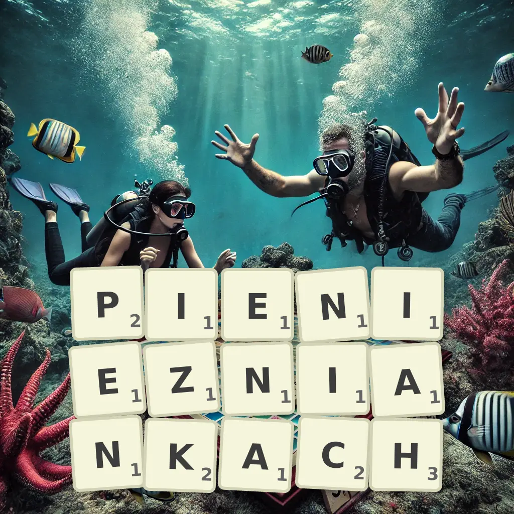 Słowa z liter PIENIĘŻNIANKACH