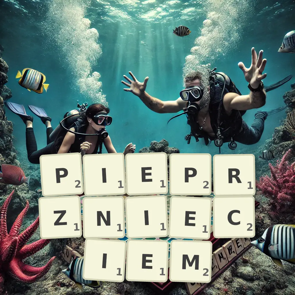 Słowa z liter PIEPRZNIĘCIEM
