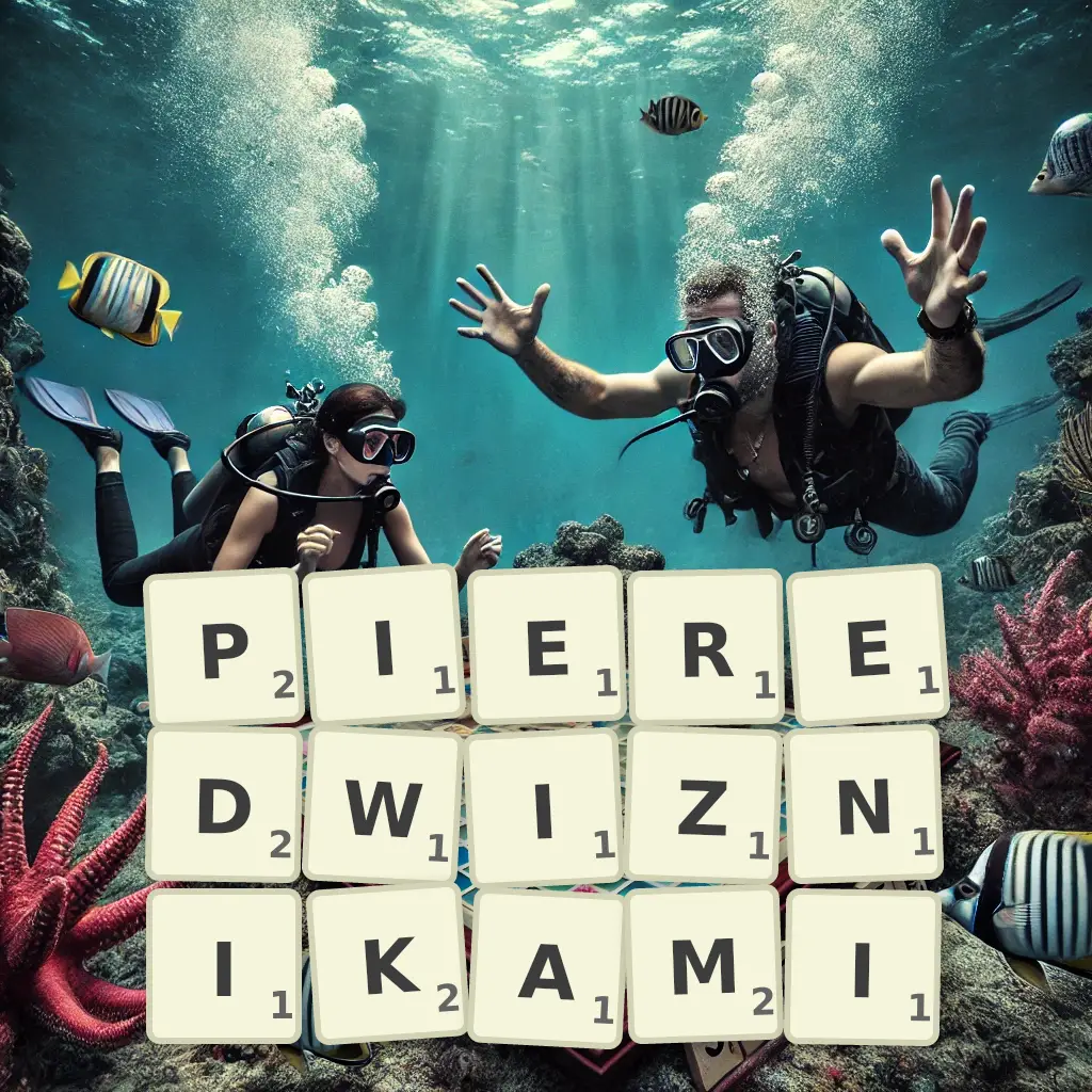 Słowa z liter PIEREDWIŻNIKAMI