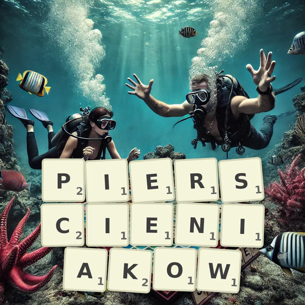 Słowa z liter PIERŚCIENIAKÓW