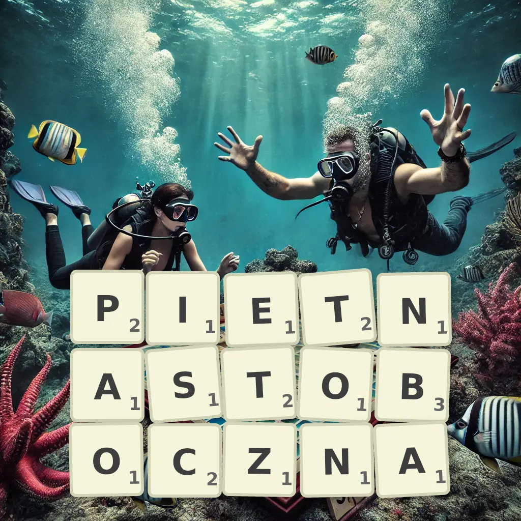 Słowa z liter PIĘTNASTOBOCZNĄ