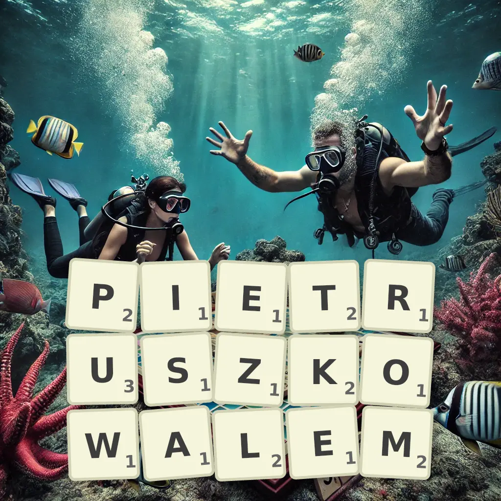 Słowa z liter PIETRUSZKOWAŁEM