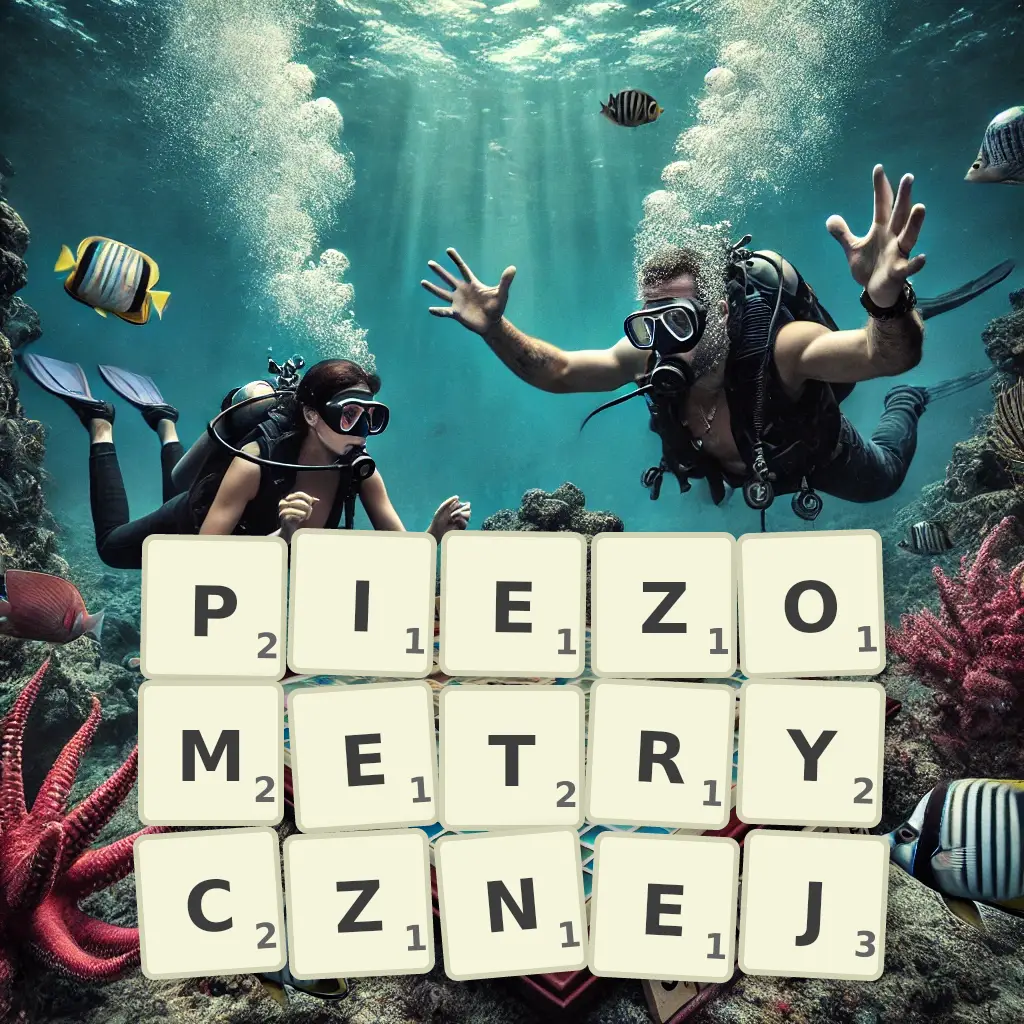Słowa z liter PIEZOMETRYCZNEJ