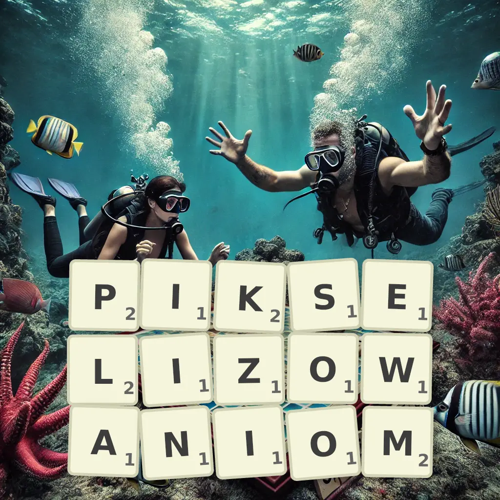 Słowa z liter PIKSELIZOWANIOM