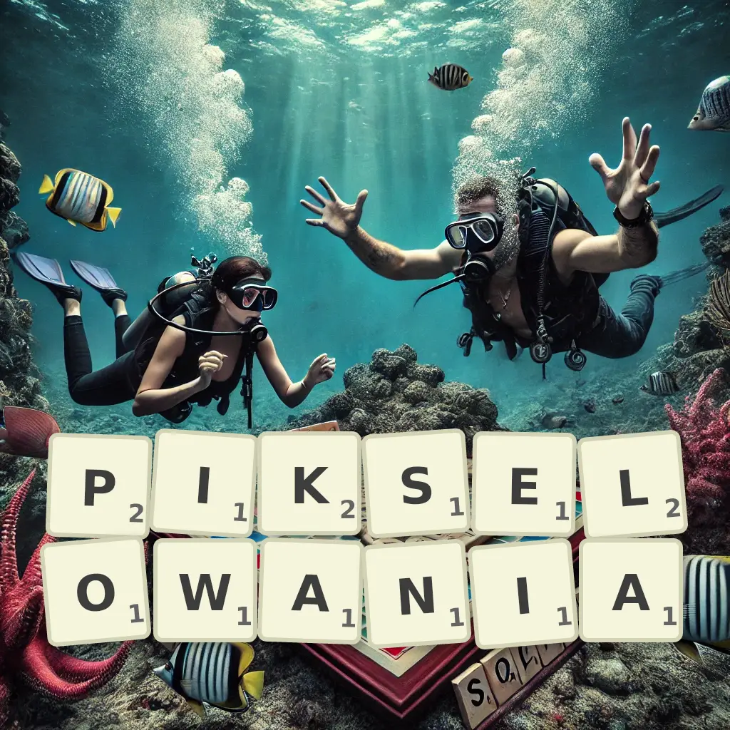 Słowa z liter PIKSELOWANIA