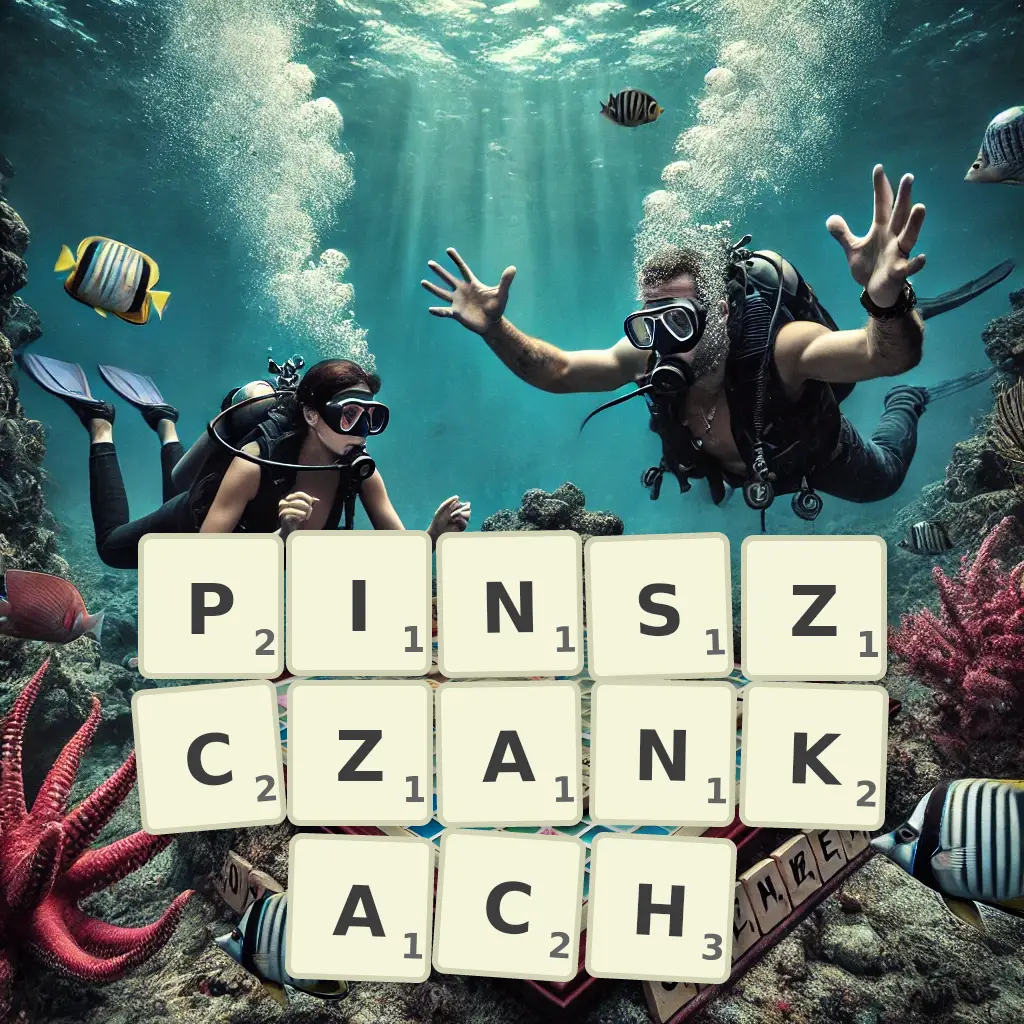 Słowa z liter PIŃSZCZANKACH