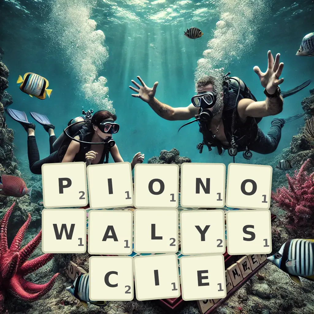 Słowa z liter PIONOWAŁYŚCIE