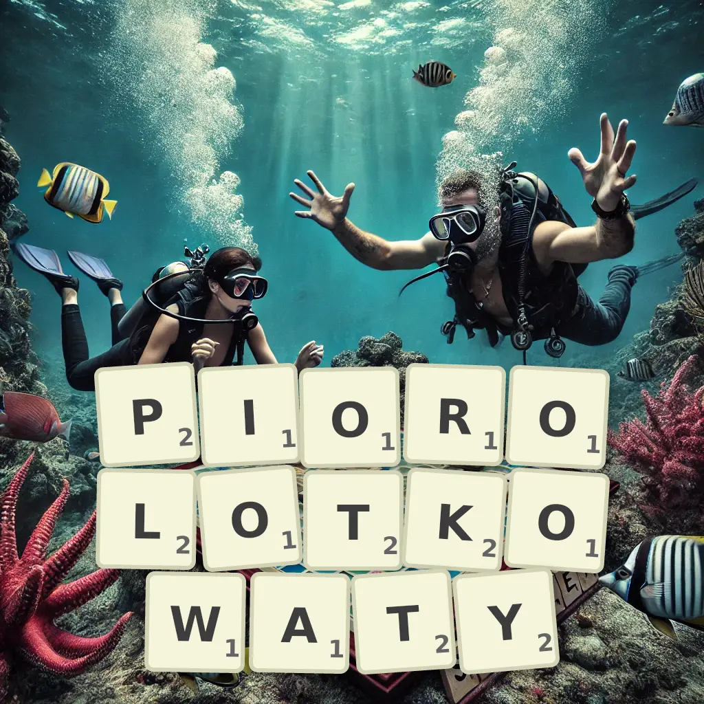 Słowa z liter PIÓROLOTKOWATY