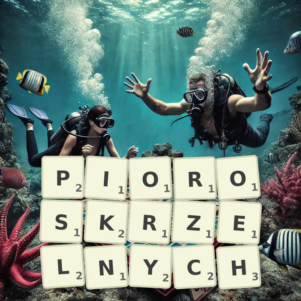 Słowa z liter PIÓROSKRZELNYCH
