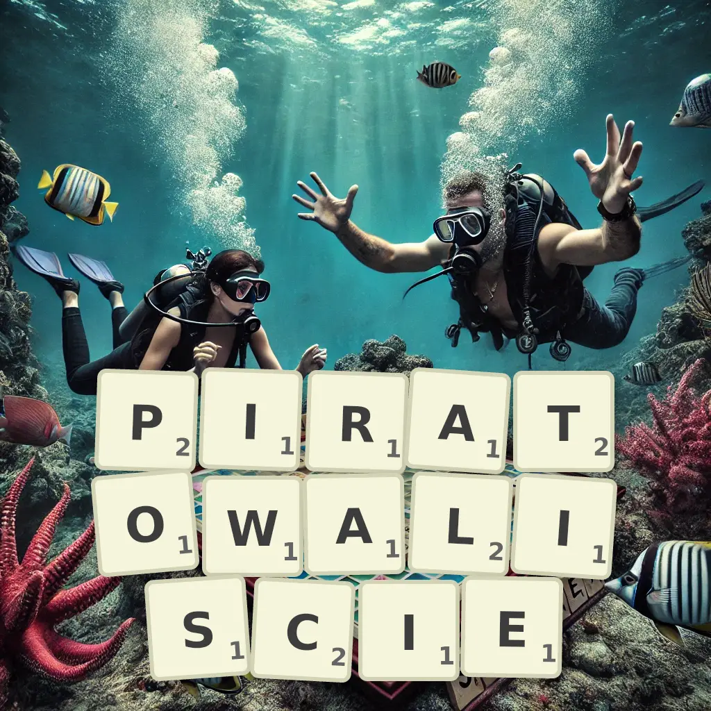 Słowa z liter PIRATOWALIŚCIE